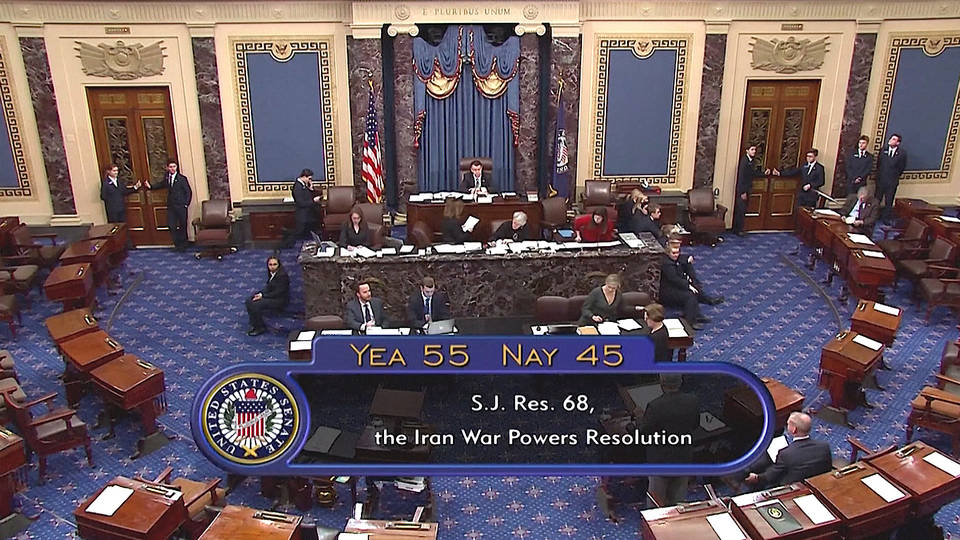 h1 senates passes resolution limiting trump war powers authority